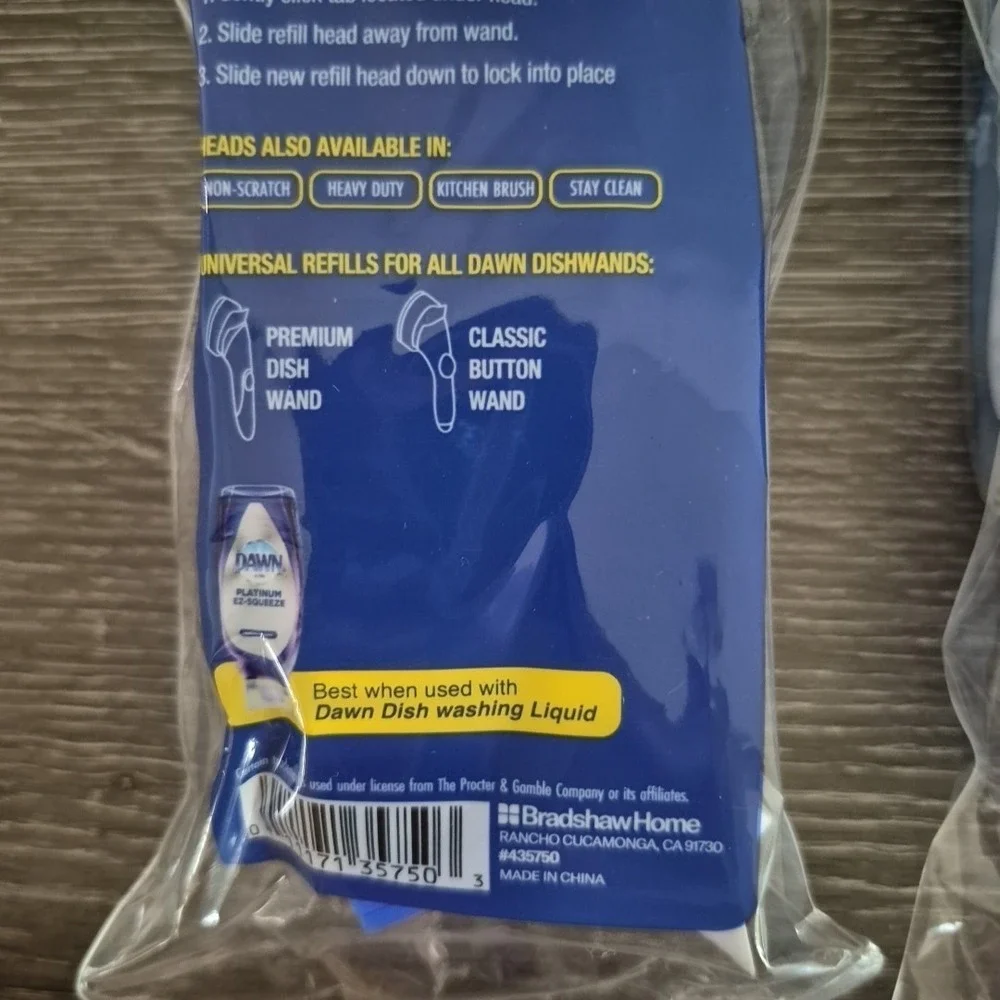 Dawn Ultra Dishwand Kitchen Brush Replaceable Refill Heads 2 Packs Lot 4 Heads